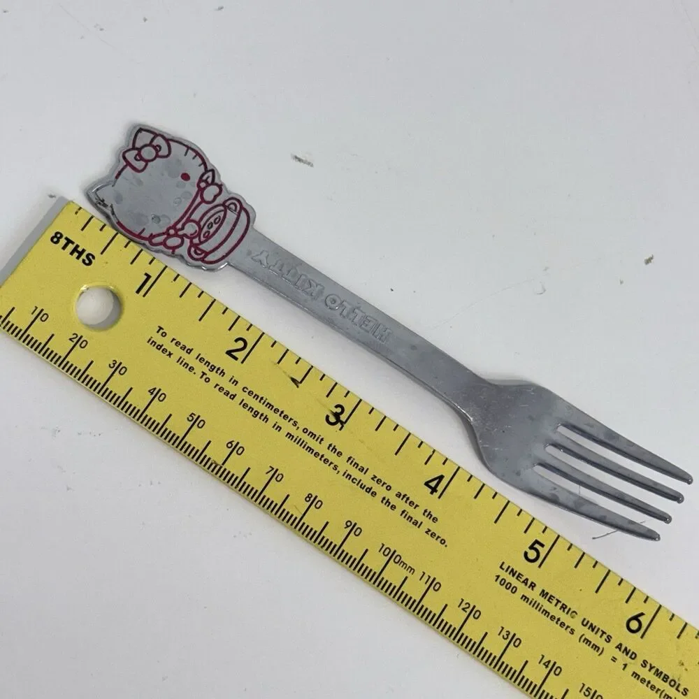 Vintage 1976 Hello Kitty Stainless Steel Child's Fork Utensil Sanrio